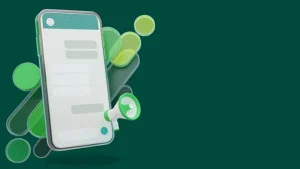 imgi 73 contact us our whatsapp with smartphone megaphone green abstract background 852623 527 - Tools Marketing Melalui WhatsApp: Solusi Efisien untuk Bisnis Anda